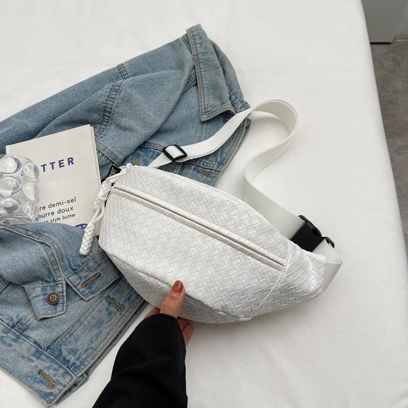 

Мужская нагрудная сумка модного бренда плетеная сумка-мессенджер большой вместимости универсальная ПУ плечевая сумка спортивная маленькая сумка-саше студенческая поясная сумка женская