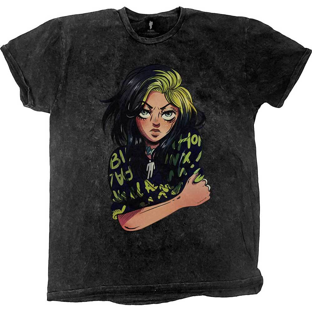 Billie Eilish Anime Billie offiziell Herren T-Shirt S