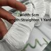 Glitter Ribbon Fabric 5cm*1Yard Ruffle Trim Decoration Lace Fabric  Dolls Clothes