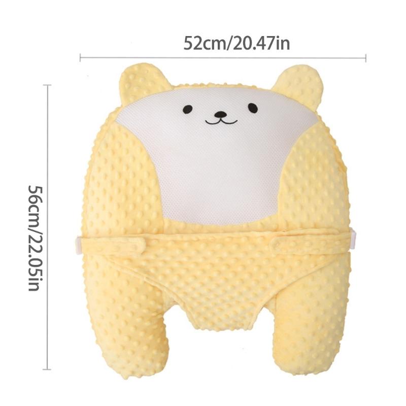 Cartoon Baby Support Pillow for Newborns Helping Relieve Gas and Colic Soft & Breathable Mood Comforting Doll Toy