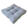 18" X 18" Seat Cushion Thickened Square Office Chair Pad Striped Soft Padded Hip Cushion Modern Floor Sitting Pad for Home Living Room Bedroom