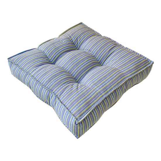 18" X 18" Seat Cushion Thickened Square Office Chair Pad Striped Soft Padded Hip Cushion Modern Floor Sitting Pad for Home Living Room Bedroom