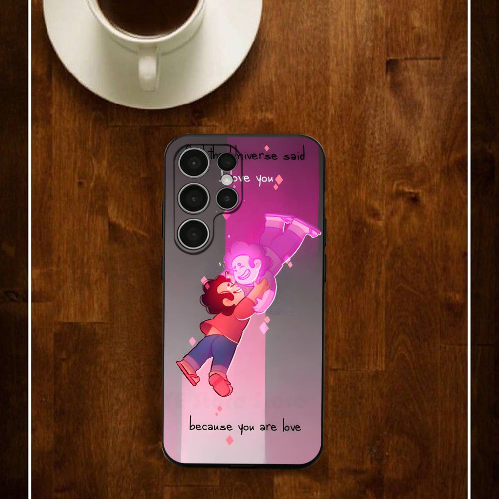 

Cartoon S-Stevenn-U-Universe Phone Case For Samsung S24 25 23 22 21 20 Plus Ultra 5G Lite Shockproof Cover Samsung S21plus