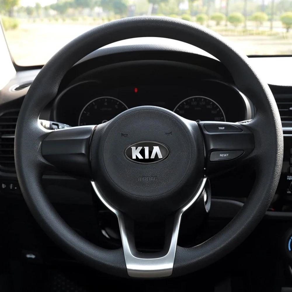 Emblema Cofano Anteriore Adesivo Stemmino Portellone Posteriore KIA Sportage Ceed Sorento Cerato Optima Picanto Rio Soul k3 k5 Stonic Montaggio