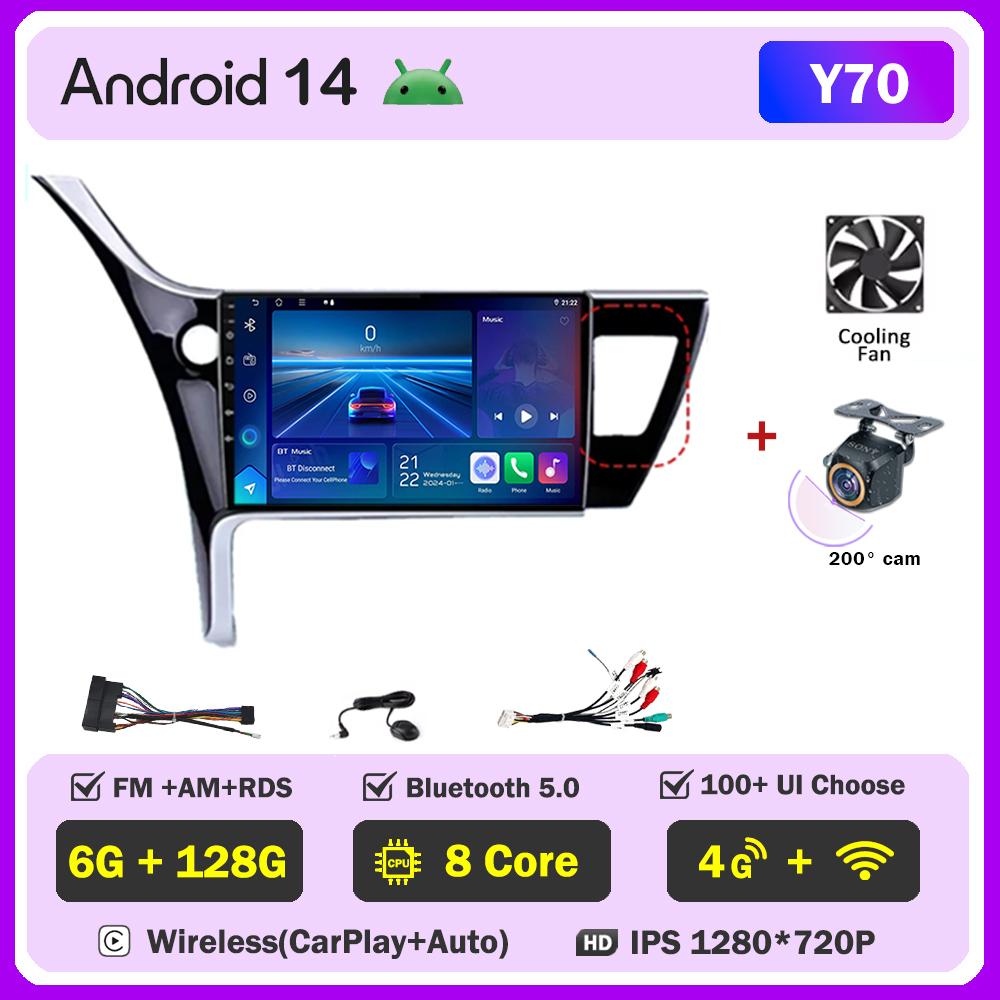 For Toyota Corolla 11 Auris E180 2017 2018 2019 Carplay Auto Screen Wireless Android Auto Car Intelligent Systems AutoMotive DSP