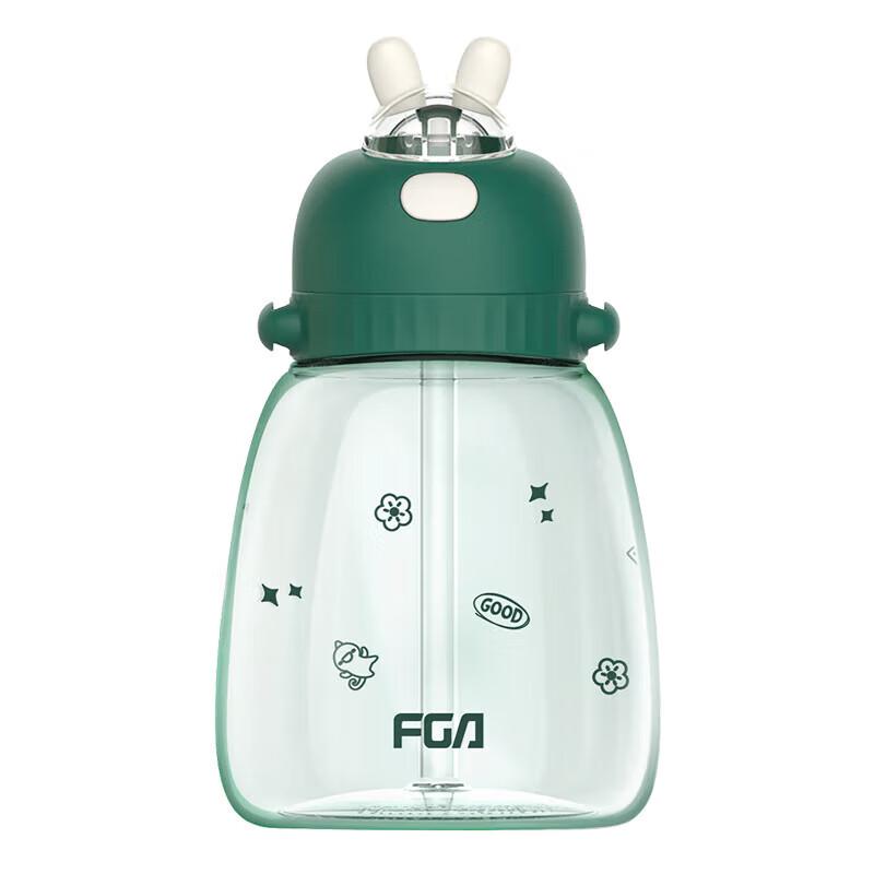 Fuguang Dolly Big Belly Straw Water Bottle with Strap