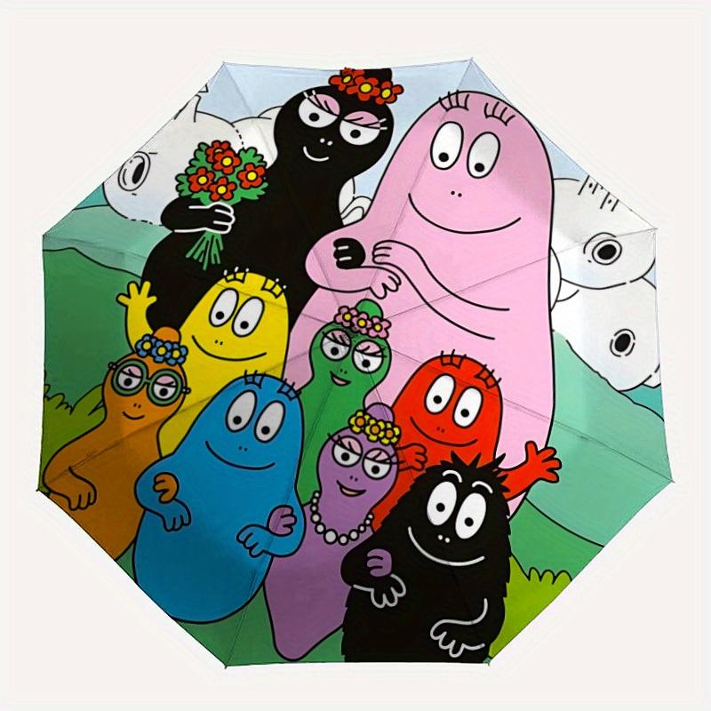 

1pc Barbapapa Automatic Open/close Folding Umbrella, Compact Portable Travel Umbrella, Perfect Gift, Durable Construction y250813110