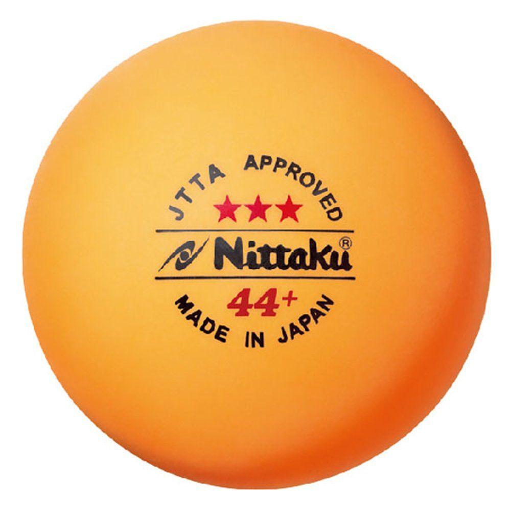 Used Nittaku Table Tennis Ball Officially Licensed Ball Large Ball 44 Pro 3 Star 3 Pieces NB-1010