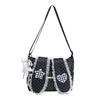 Schoolbag high-value Korean polka dot drop ear backpack lace lace backpack lightweight versatile large-capacity schoolbag women