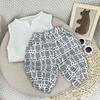 Vest Set Children's Clothing Solid Color Loose Casual Lantern Pants Vest Two-piece Set