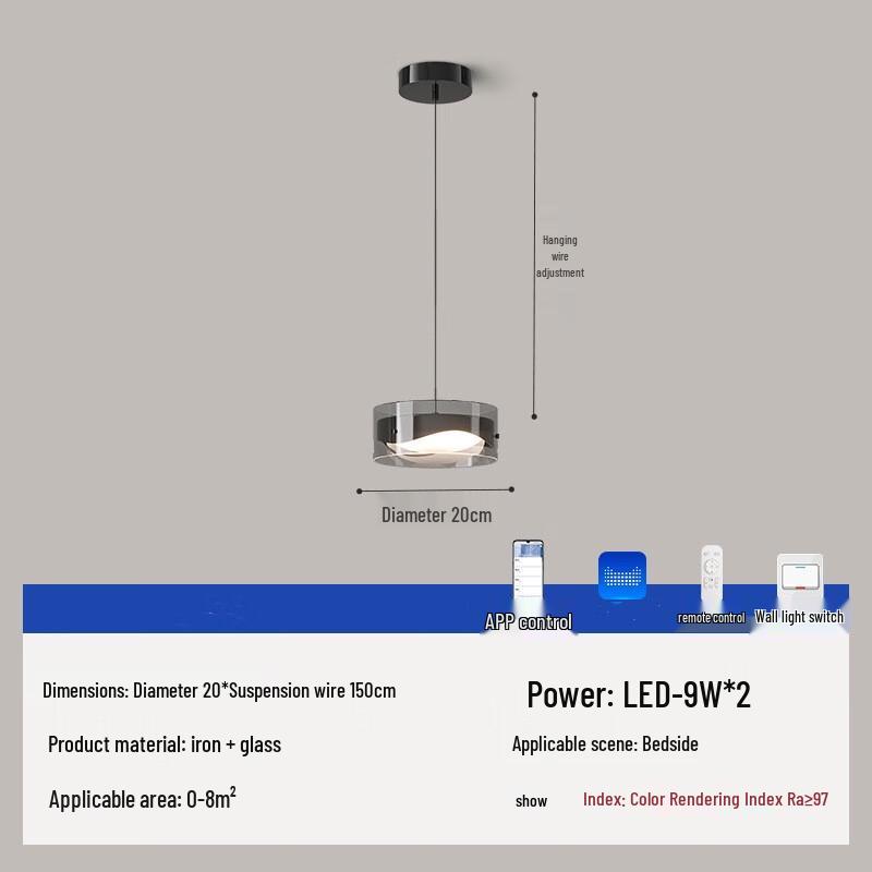 Xuanyong Light Luxury Glass Full-Spectrum Lamp