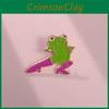 Animal Trendy Funky Frog Design Brooch Pin Versatile Accessory For Men And Women