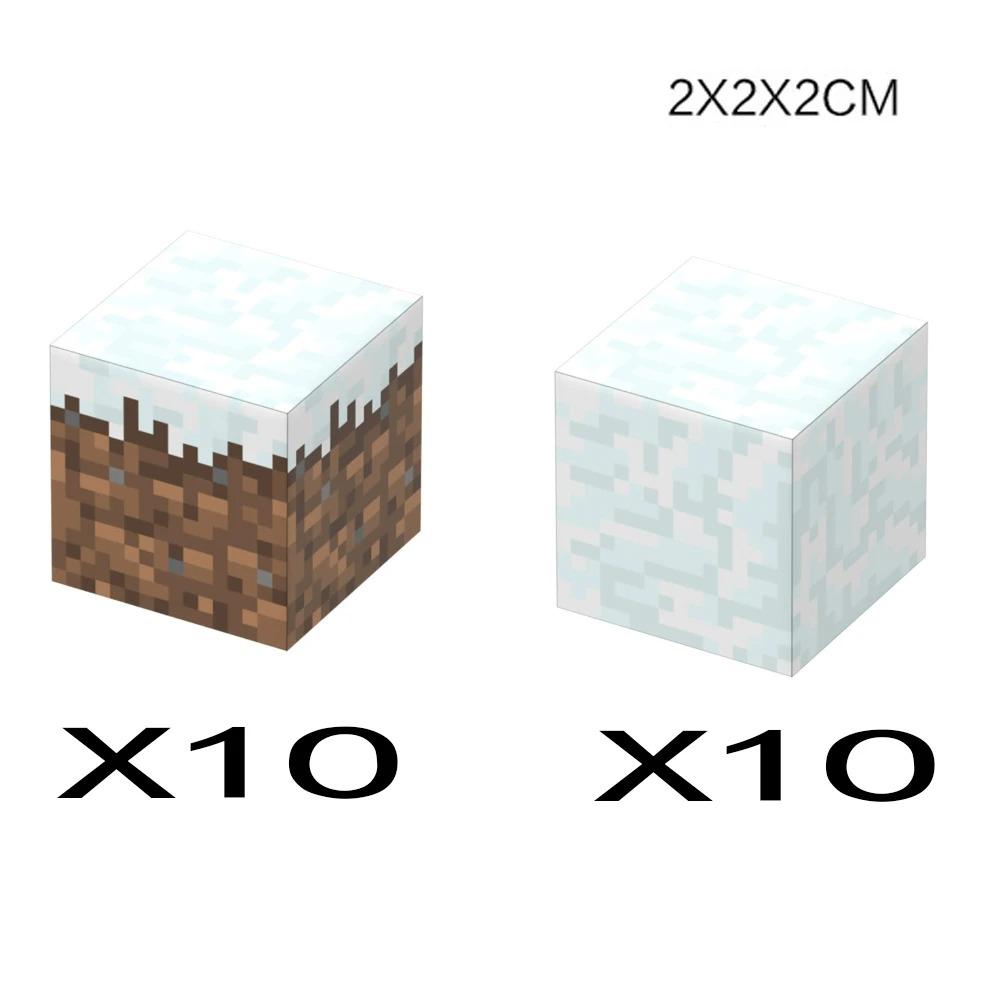 Animal Wheat Block Scene Building Mine World Magnetic Base Plate Magnetic Building Block Toys Children's Toys Gift DIY 2CM X045