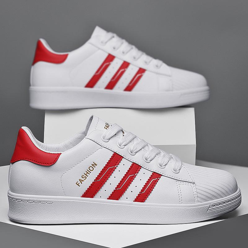 2021 Spring New Couples Small White Shoes Students Korean Version of Flat Bottom Board Shoes Men and Women Low-top Casual Shoes