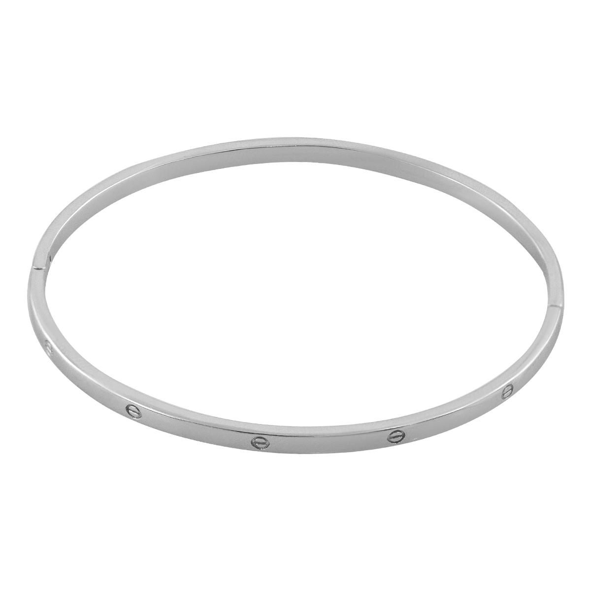 

Срібний браслет без каміння (2128885) 18cm