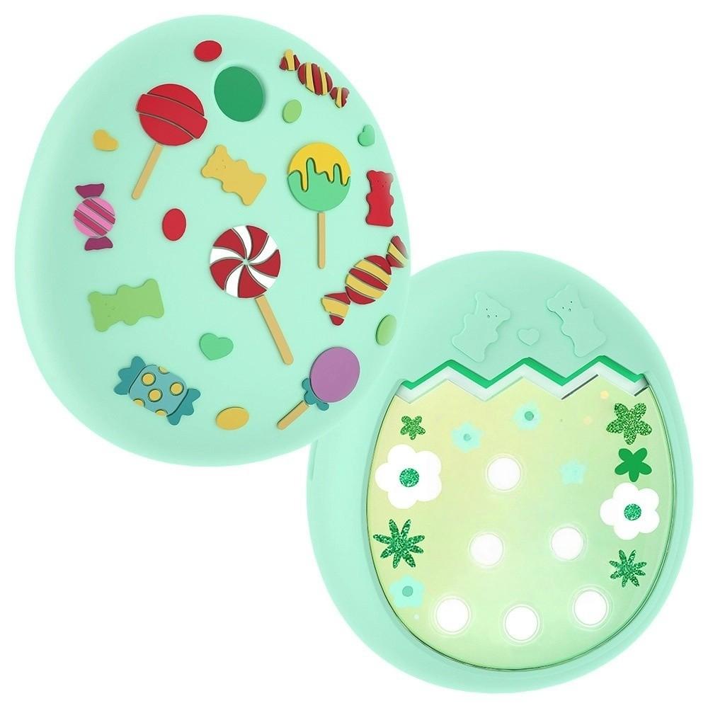 

Нескользящий электронный чехол для питомца Мягкий защитный чехол-кейс для аксессуаров Tamagotchi Pix зелёный