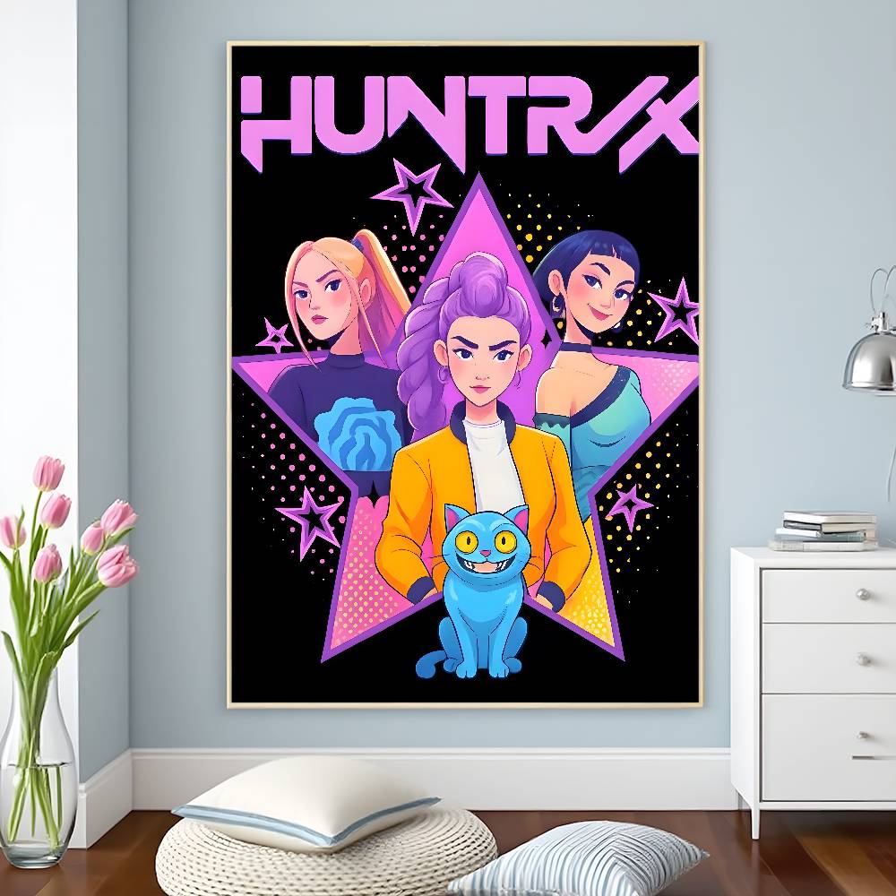 

KPop D-Demon H-Hunters Poster HD Self-Adhesive Waterproof Posters Versatile Decor for Homes Bars Hotels More 30X40cmNoframe