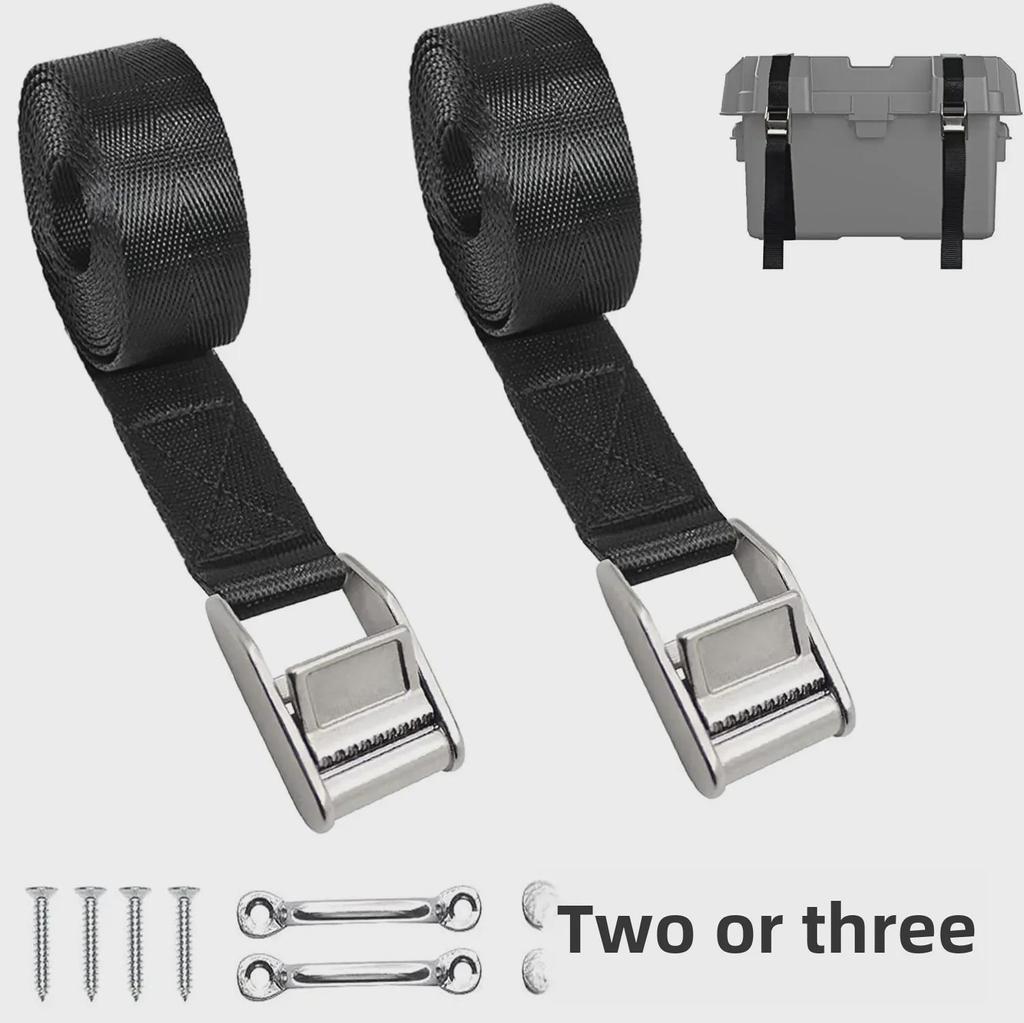 "Stainless Steel 304 Adjustable Tension Buckle and Binding Plate for Marine Yacht Accessories."
