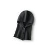 Autumn and Winter New Pure Cashmere Scarf Integrated Hat Cycling Warm Ear Protection Headgear Knitted Solid Color Hat