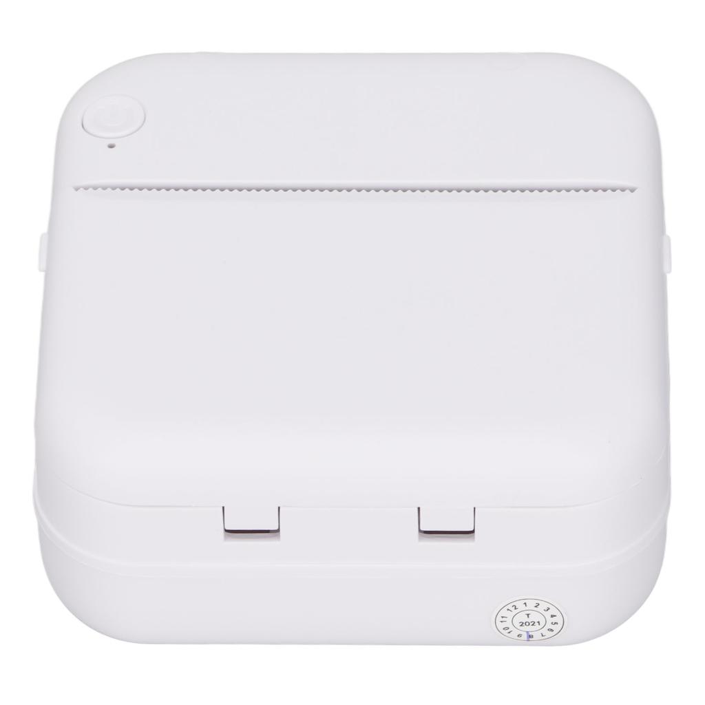 Portable Printer 200DPI Ergonomic Design Wireless Connection Thermal Paper No Ink Mini Printer for Home OfficeBlue