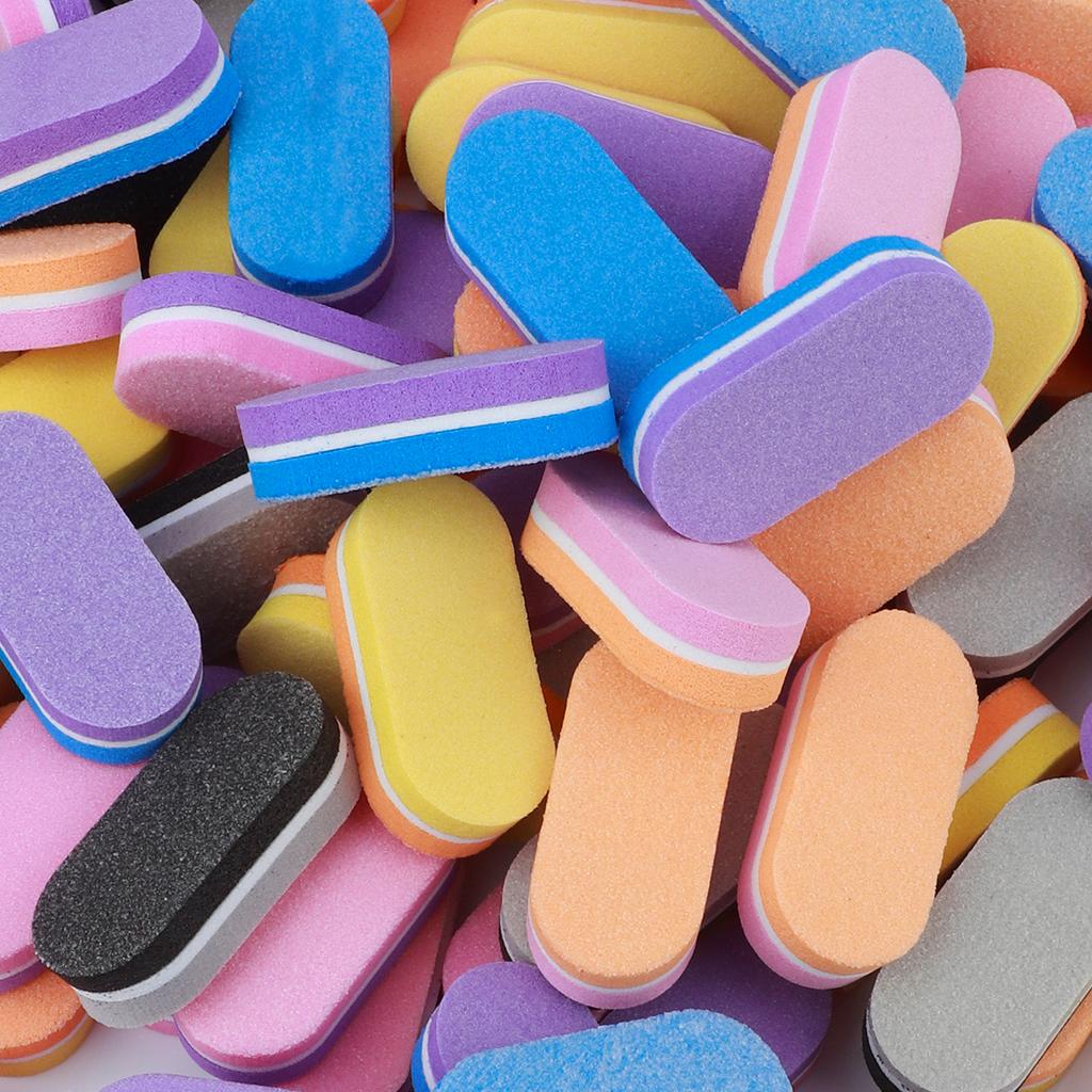 50 pcsProfessional Mini Nail Buffers Files Nail Art Polishing Shiner Sponges Butter Block Primer Manicure Pedicure Sanding Tools