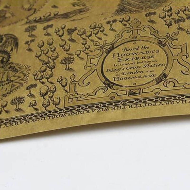 Harry Potter Magiska Världskarta Berömd Vy/kraftpapper/Café/bar Poster