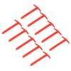 10Pcs Tent Stakes Plastic 5.7in T Shape Spiral Ground Stake Anchors Pegs for Tarps Canopy Camping Hiking