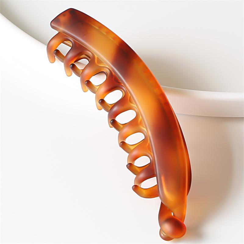 Fashion Large Banana Hair Clips Solid Color Frosted Hair Claws Classic Women Non-Slip Ponytail Barrettes Hairpins For Fine Hairs