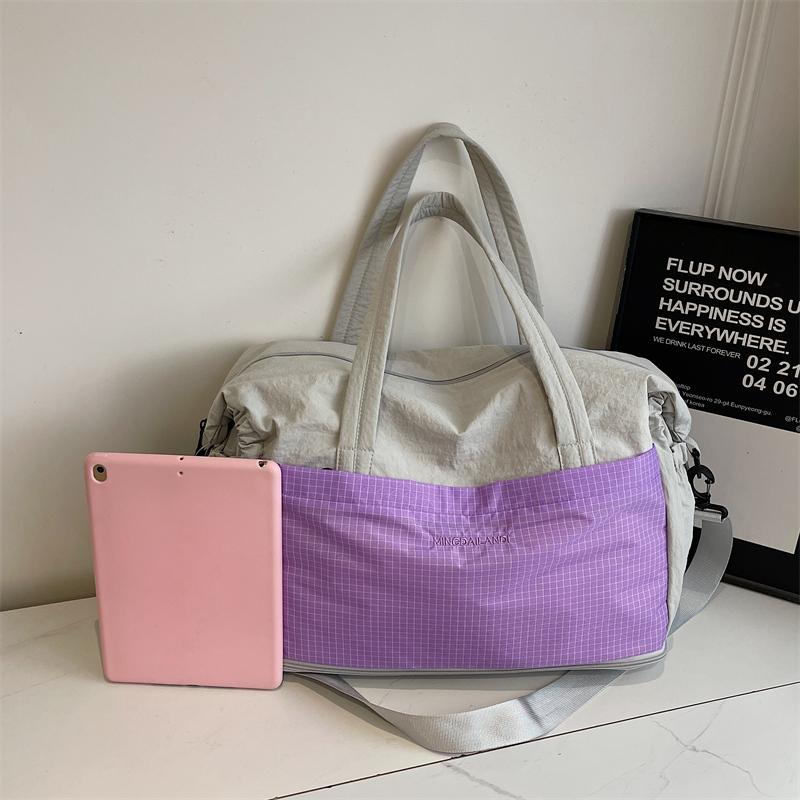 Large Capacity Short Distance Travel Bag Women's Lightweight Sports Fitness Bag Storage Luggage Bag