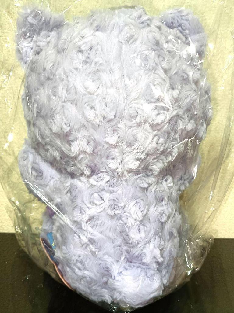 [USED] February Amethyst Teddy Bear, Sagittarius, Aquarius, Rose Boa