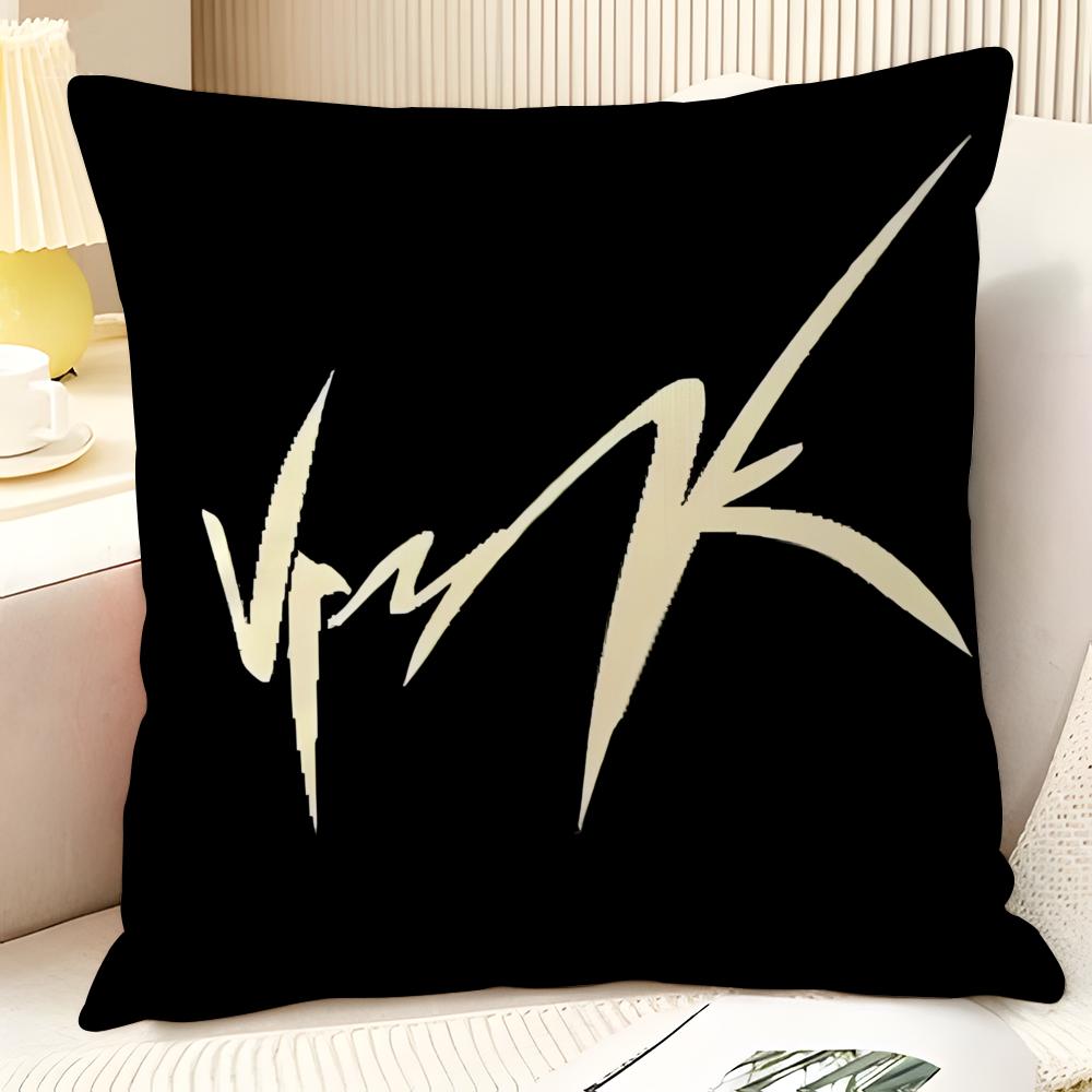 Popular Stylish V-Vrunk-S Pillow Case Natural Linen Organic Fabric Double-Sided Printing Sofa Home Decor Gift Pillow Case