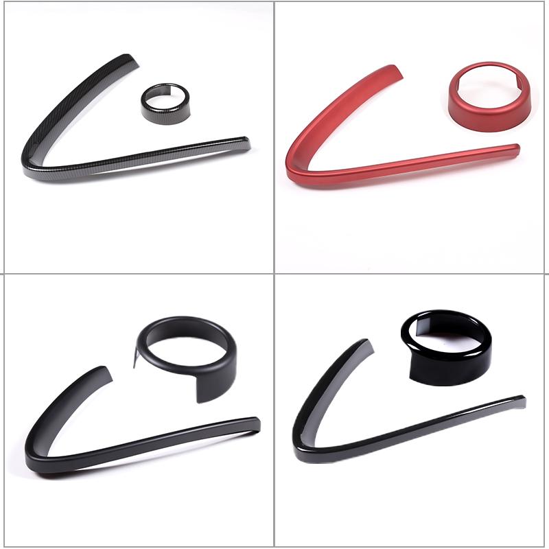LUBTW1 For Alfa Romeo Giulia 2017 2018 2019-2025 Car Front Bumper Air Grilles V Frame Decoration Trim Sticker Logo Cover Accessories