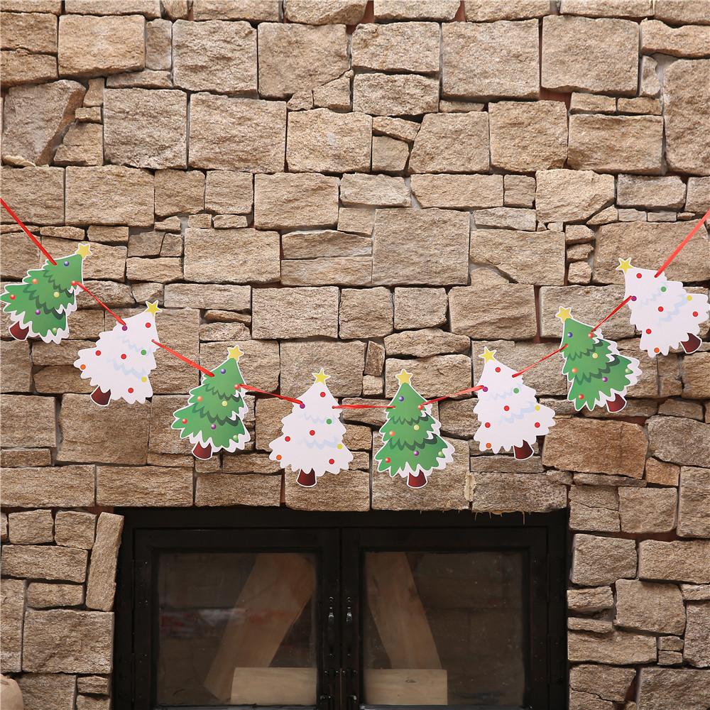 Christmas New Year'S Eve Party School Decoration Arrangement Christmas Paper Latte Flower Banner Spiral Pendant