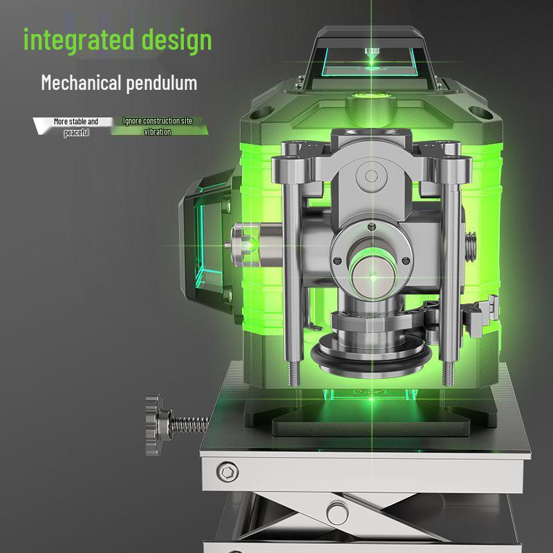 16-Line Green & Blue Laser Level: High Precision, Brightness, Floor-Adhering Infrared Water Level Measurement Tool