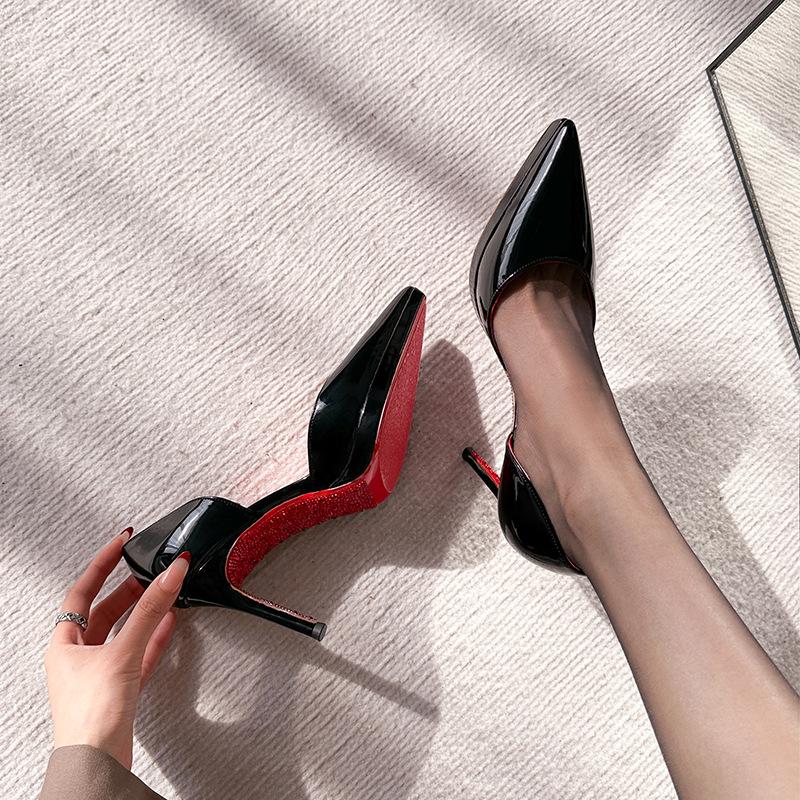 

24C3 водонепроницаемый тест стола пустые туфли на высоком каблуке женские большого размера высококлассные телесного цвета не устают ноги модные туфли-шпильки 43