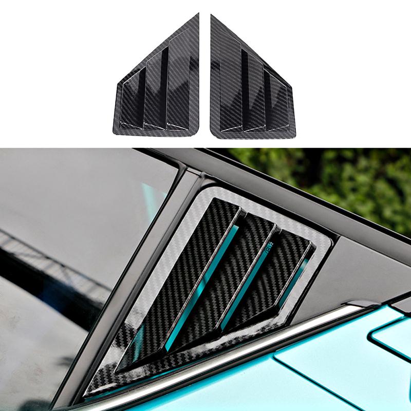 2PCS Side Window Louver Cover for Toyota C-HR CHR 2018    Rear Window Spoiler Shutter Cover