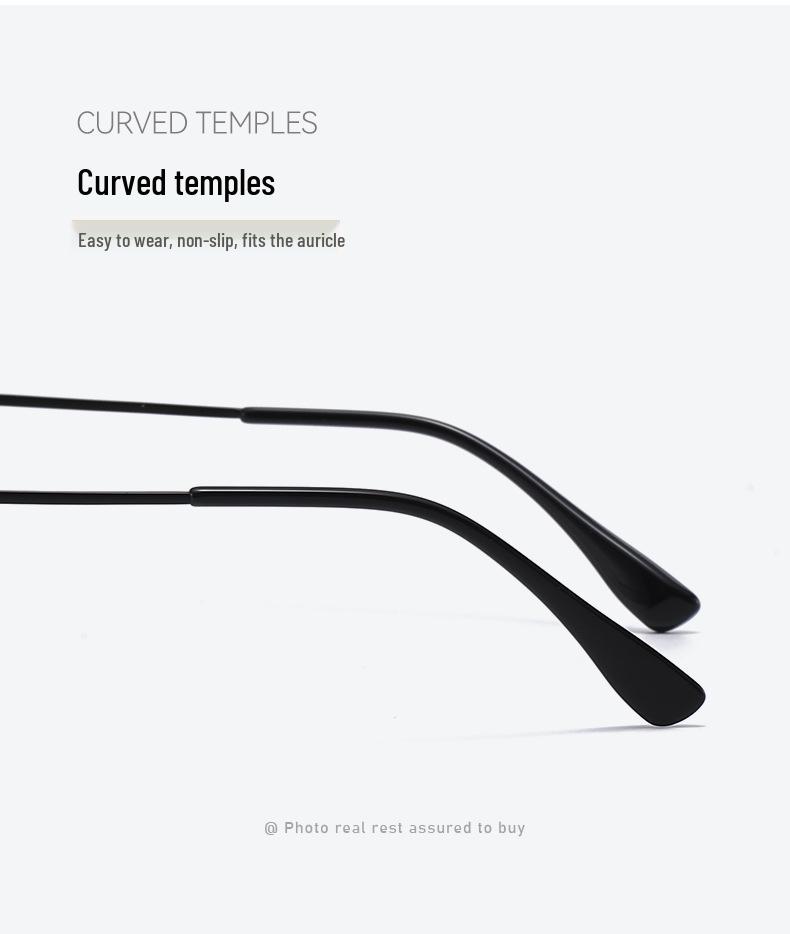 Fashionable Titanium Round Frame Eyeglasses with IP Plating