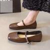 Gentle evening shoes Mary Jane women's shoes spring and autumn new models with skirts low heels small leather shoes flat single shoes