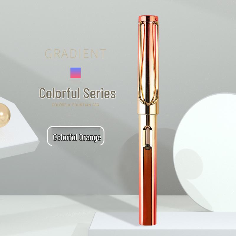 „Farbenfroher Schülerfüller mit auswechselbarer Tintenkapsel für Kalligrafie und richtige Schreibhaltung“