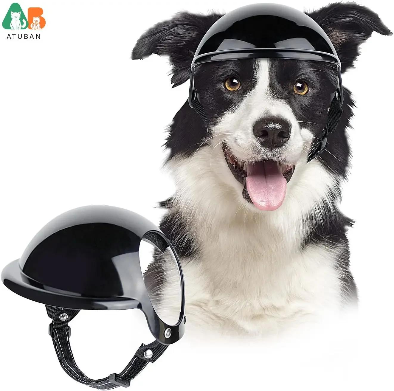 

Dog Helmet for Small Dog Bicycle Helmet for Dog with Ear Hole,Dog Motorcycle Helmet Pet Hat for Outdoor Riding Driving Puppy Cap X-Small чёрный