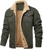 2025 Men's Thick Warm Plush Fleece Jacket Coats Autumn Winter Casual Thicker Jackets Outwear for Men Oversized Warm Clothes Male