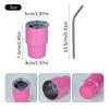 1PC 3oz Mini Tumblers with Lid and Straw Stainless Steel Sublimation Water Bottles Metal Shot Glasses Summer Winter Drinkware Li Practical Use