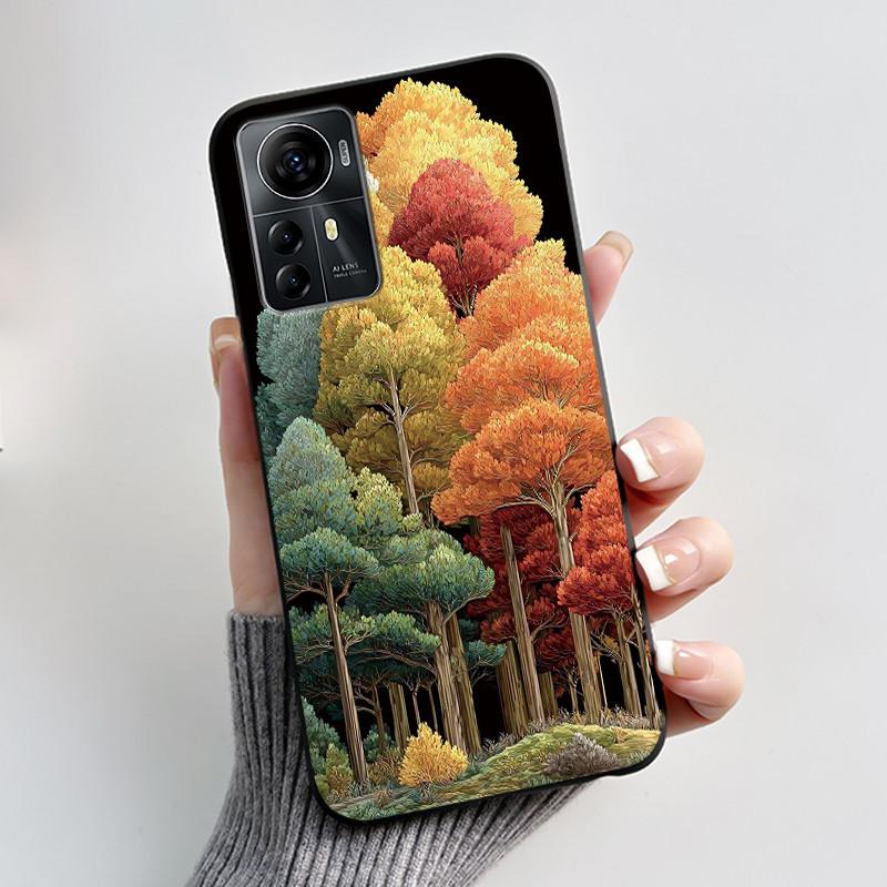 Casing For ZTE Blade A72s A7050/V41 Smart Case Luxury Dragon Cute Cool Boys Girls Black Matte Soft TPU Silicone Shell Back Cover