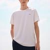 Anta Running Series Letter Round Neck Fitness Knitted Sports Short Sleeve T-Shirt Men Tops Pure-White 952425105-1