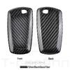 BMW Carbon Fiber Key Case for X1, X3, X5, X6, 3 Series, and 7 Series.