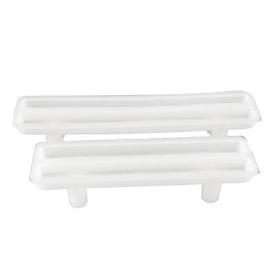 2 szt. Silikonowe formy do uchwytów do tacy DIY Forma do uchwytów do tacy do deski do serwowania, półmiska agatowego, tacy na biżuterię
