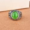 Vintage Mondsteinringe für Damen mit Katzenaugen-Edelstein Eleganter Schmuck im europäischen Stil