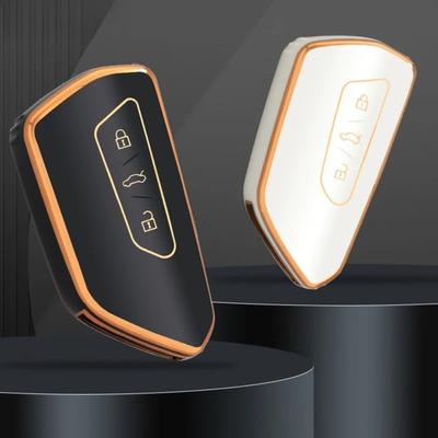 Fashion TPU Car Key Case Cover Shell Fob for Volkswagen VW Golf 8 MK8 ID-4 ID-6 for Skoda Octavia A8 for Seat Leon FR MK4 Cupra