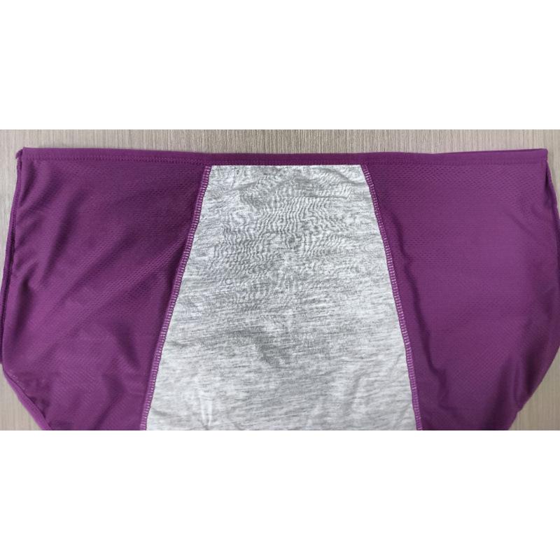 Damen Eisseide Auslaufsicher Menstruationsunterwäsche mit mittlerer Taille