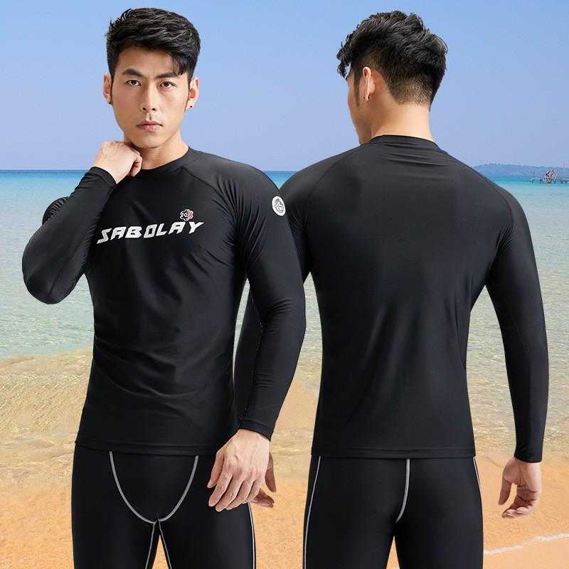 Mens Rash Guard Swim Set With UPF Protection Quick-Dry Performance Trunks Swimming Water Sports